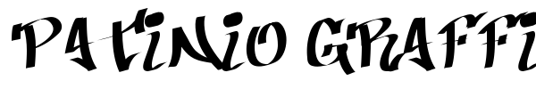 Patinio Graffiti font preview